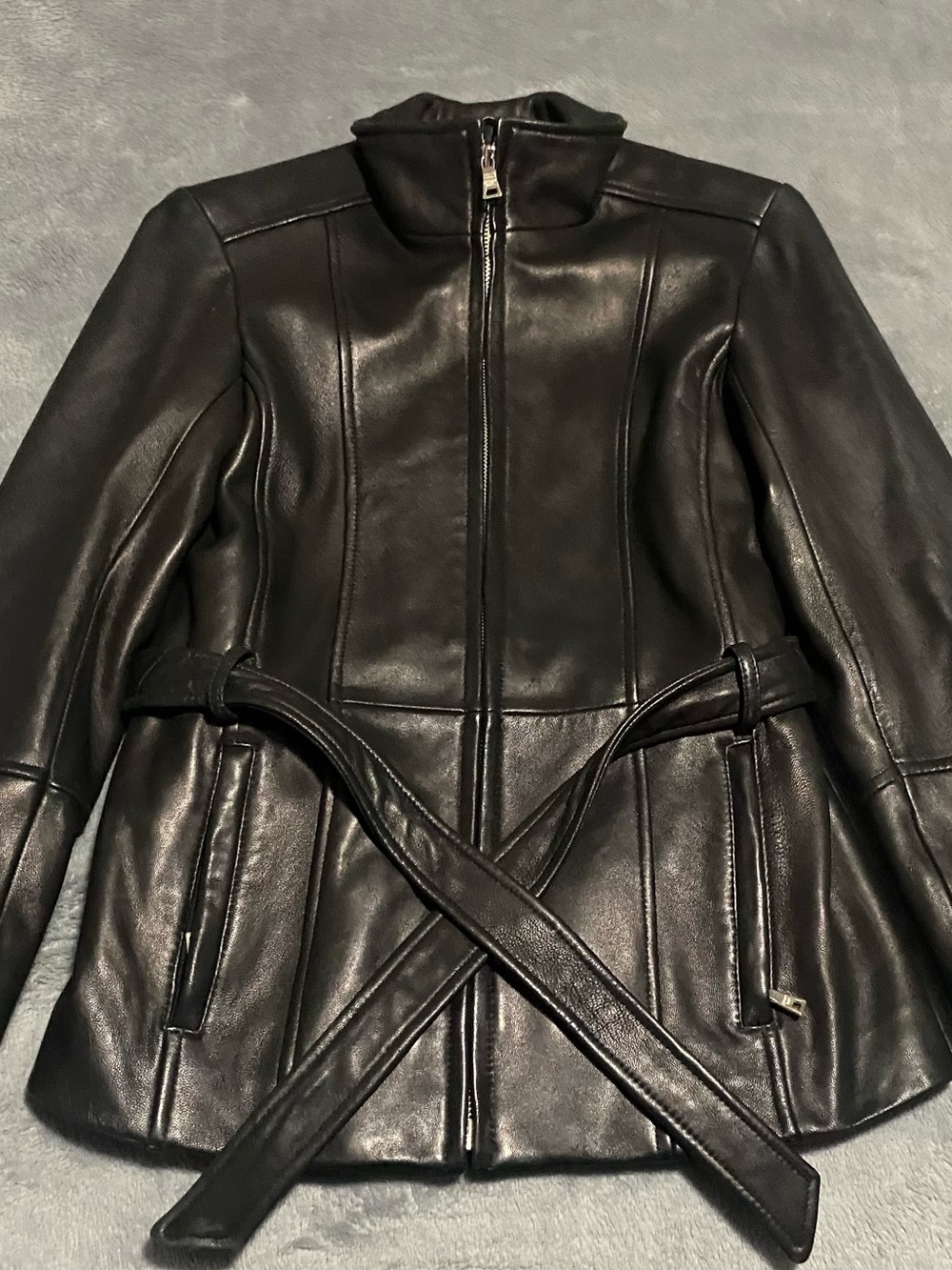 Andrew Marc Black Leather Jacket